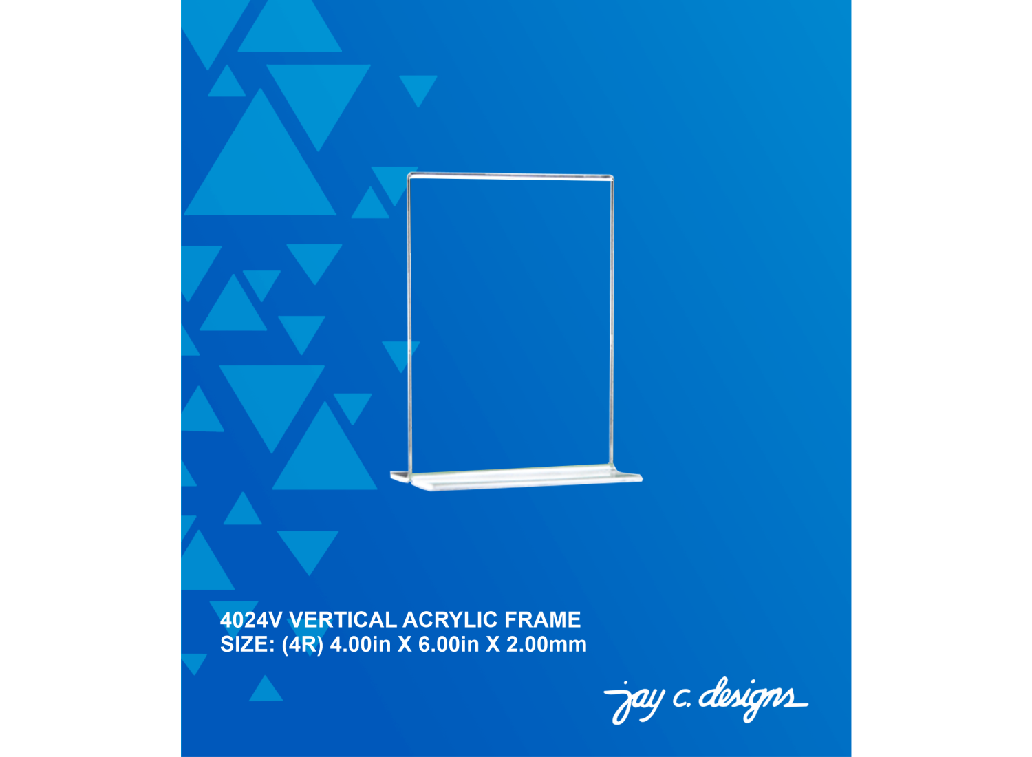 Acrylic Frame Philippines Vertical Frame 4024V Jay C. Designs