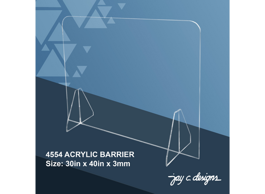 4554 Acrylic Barrier (30.0in x 40.0in x 3.0mm)