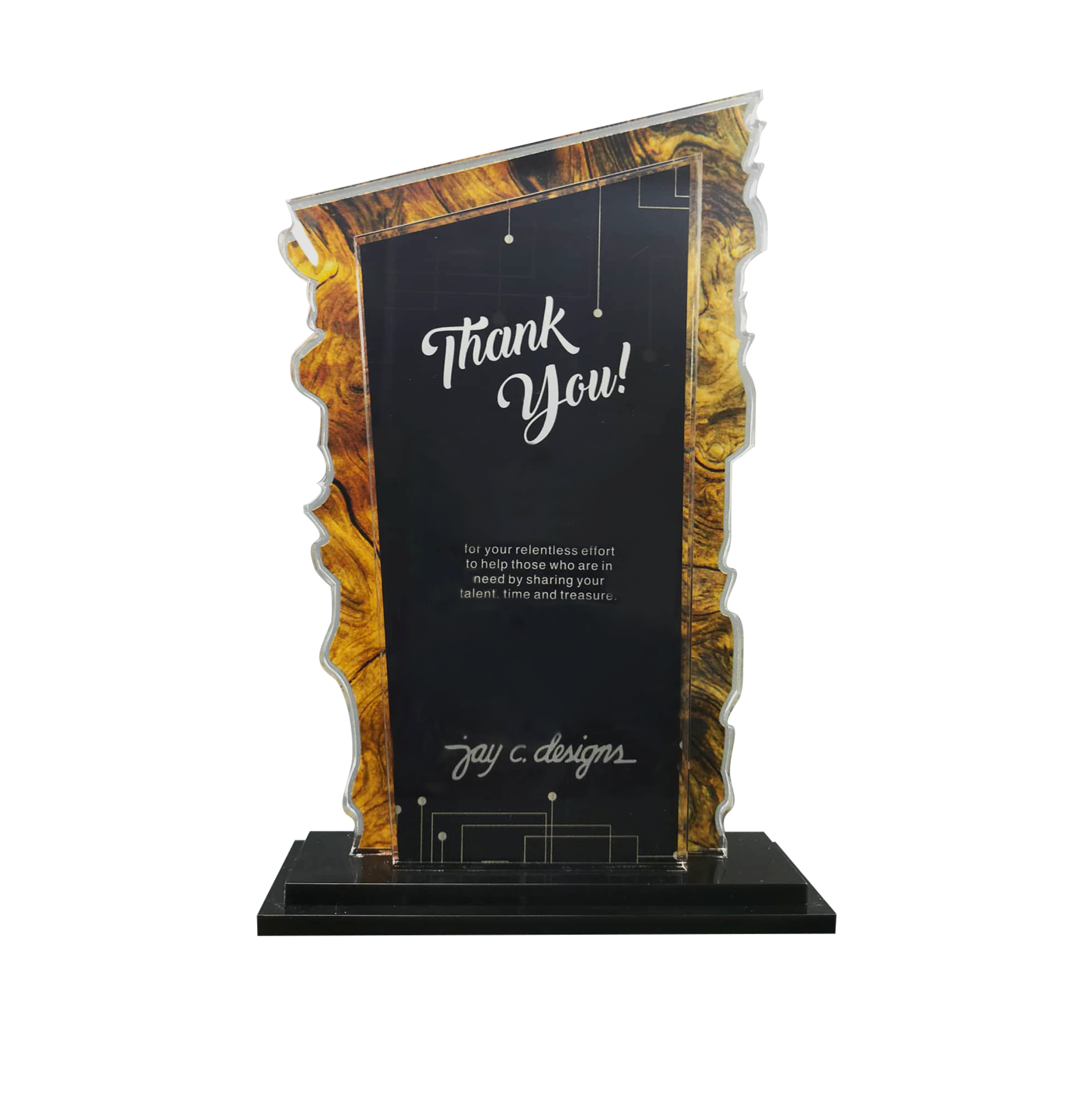 Acrylic Plaques Supplier Jay C. Designs