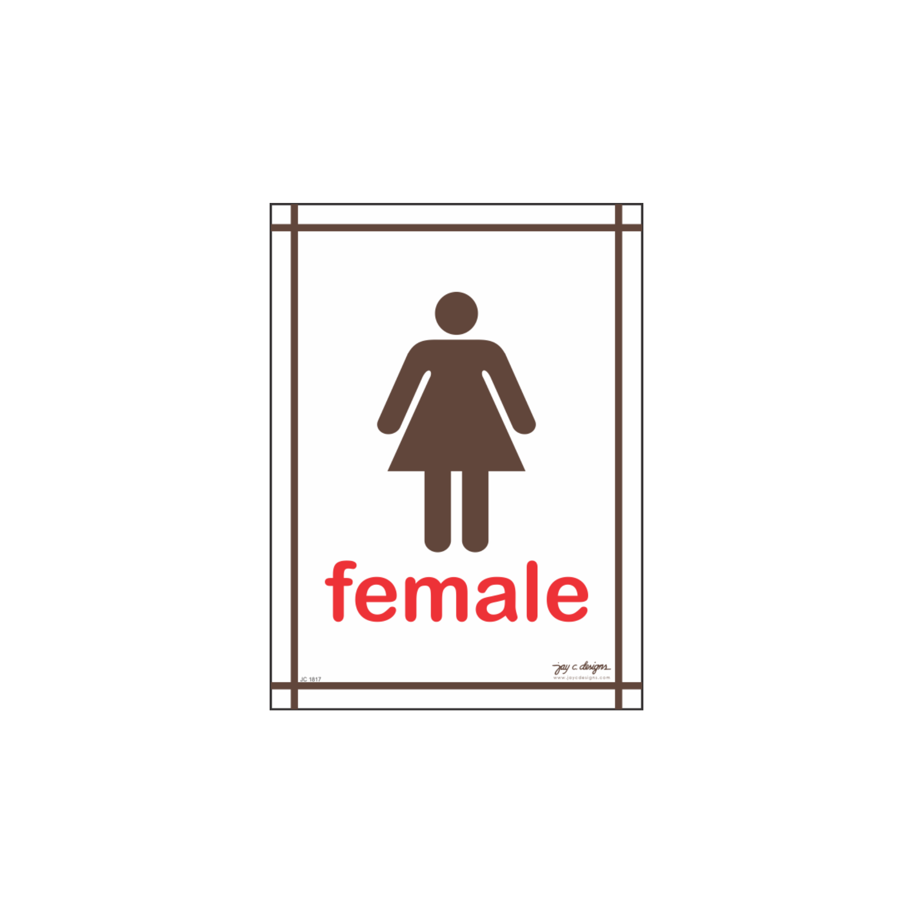 Restroom Sign Jay C Designs