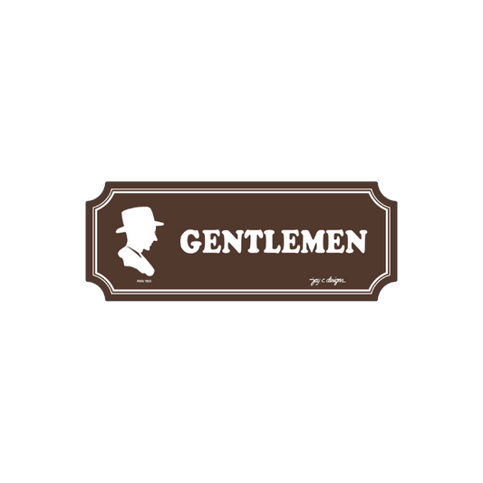 Gentlemen Restroom Acrylic Signage