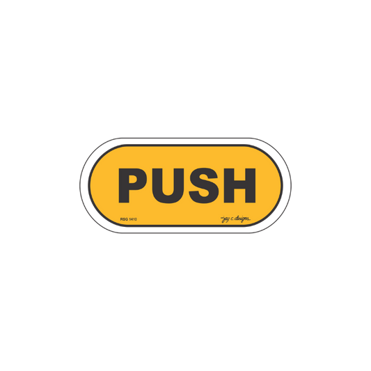 Push Acrylic Signage