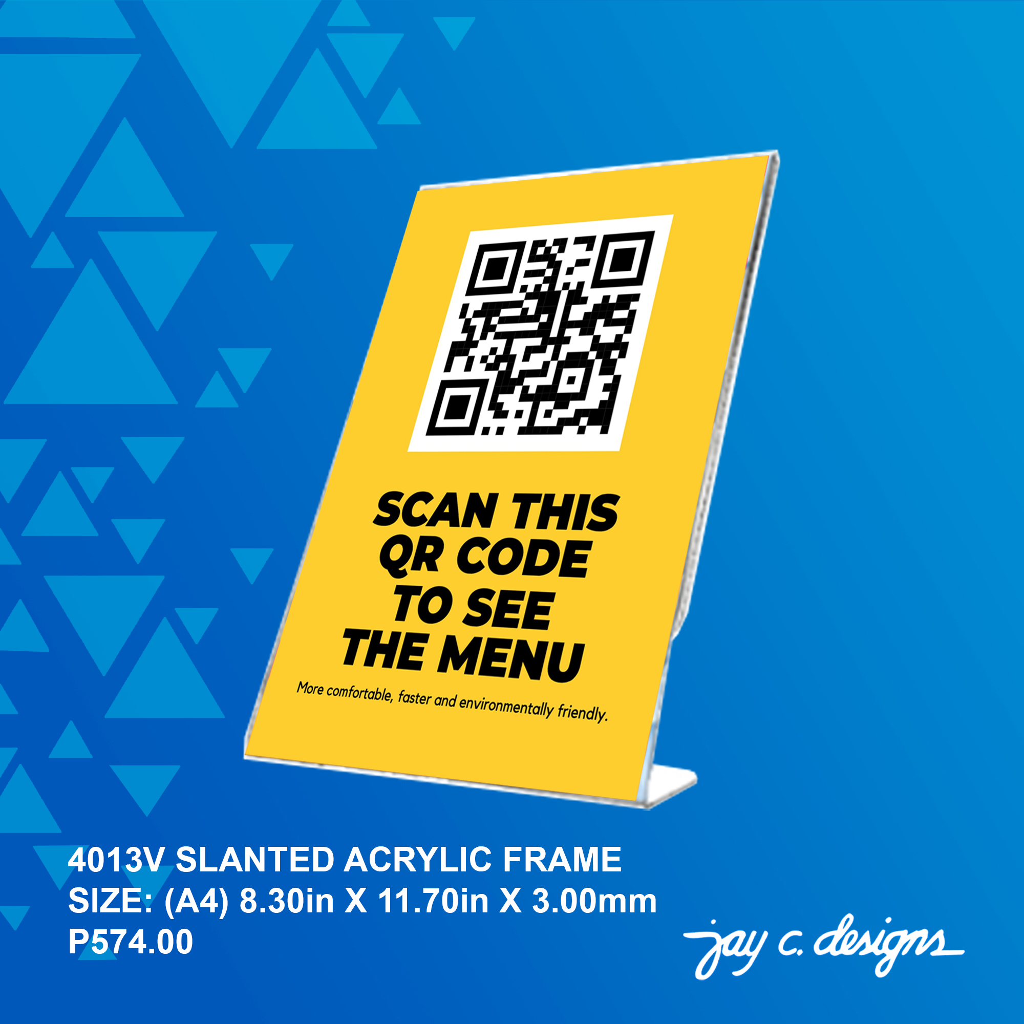 Acrylic Frame Philippines - Slanted Frame – Jay C. Designs
