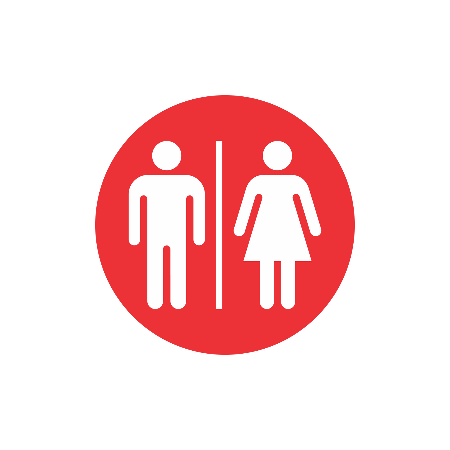 Acrylic Signage - Restroom Sign — Jay C. Designs