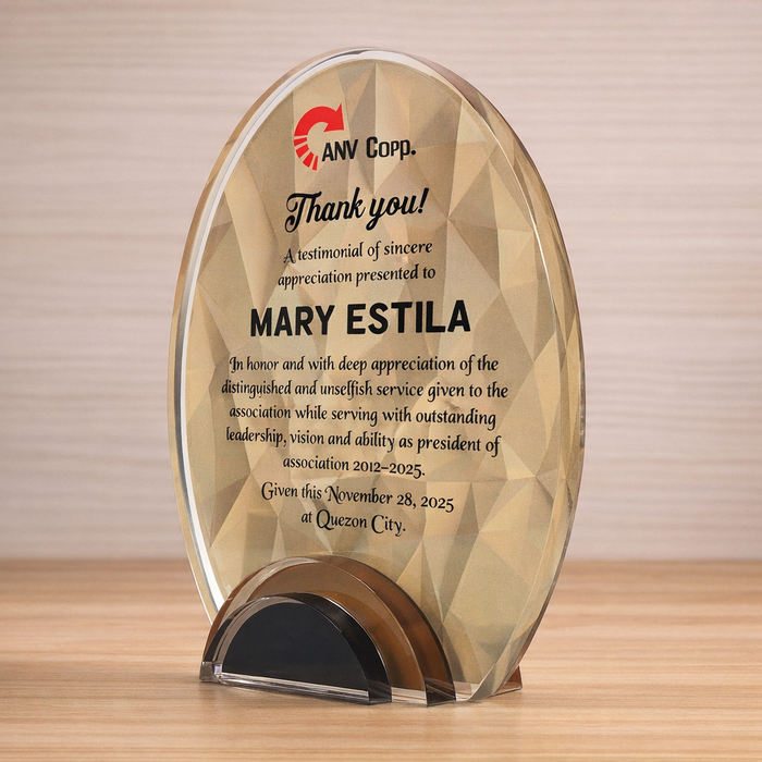 Customize Acrylic Trophies & Plaques 8054