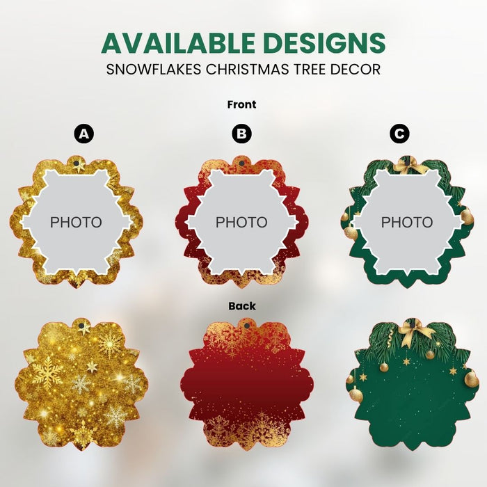 1263 Christmas Tree Decor (Snow Flakes)