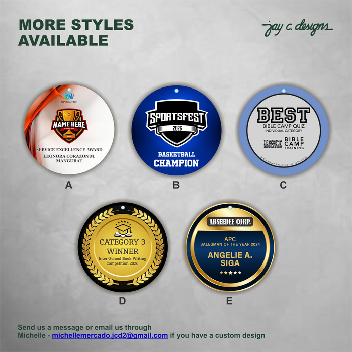 5203 Acrylic Medal