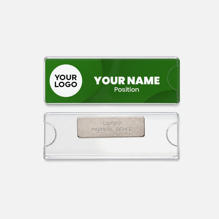 Code No.: 5008                        _                  Size: 1.0" x 3.0"                Insertable Nameplate with Magnetic Holder