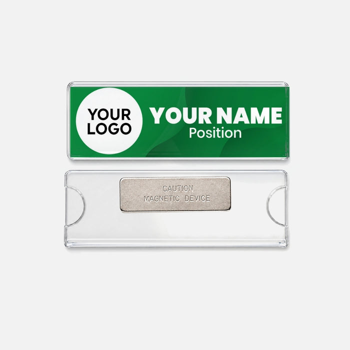 Code No.: 5008                        _                  Size: 1.0" x 3.0"                Insertable Nameplate with Magnetic Holder
