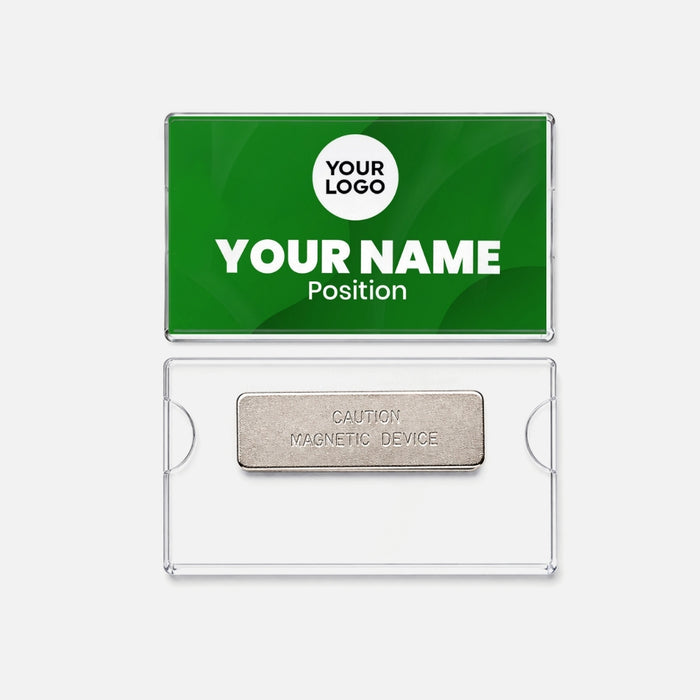 Code No.: 5009                        _                  Size: 2.0" x 3.0"                Insertable Nameplate with Magnetic Holder