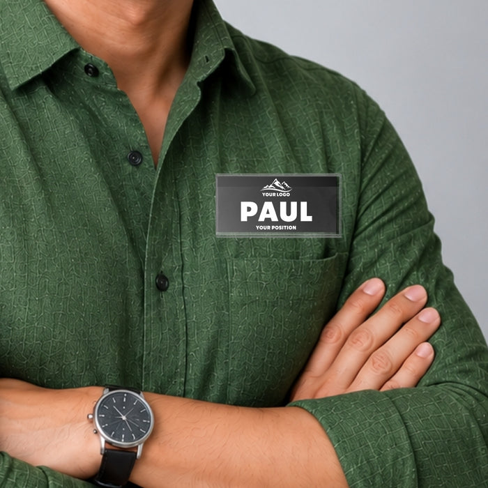 Code No.: 5010                        _                  Size: 2.0" x 4.0"                Insertable Nameplate with Magnetic Holder