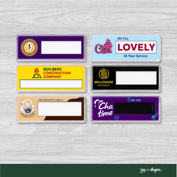 Insertable Name Tags Series