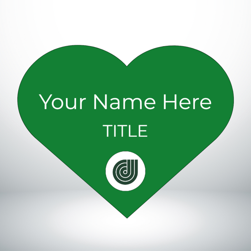 Special Shape Acrylic Nametags — Jay C. Designs