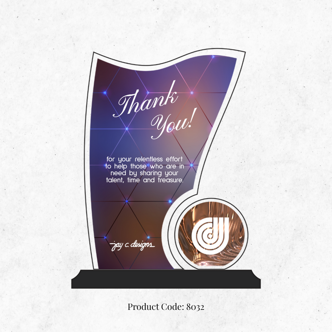 Acrylic Trophy — Jay C. Designs