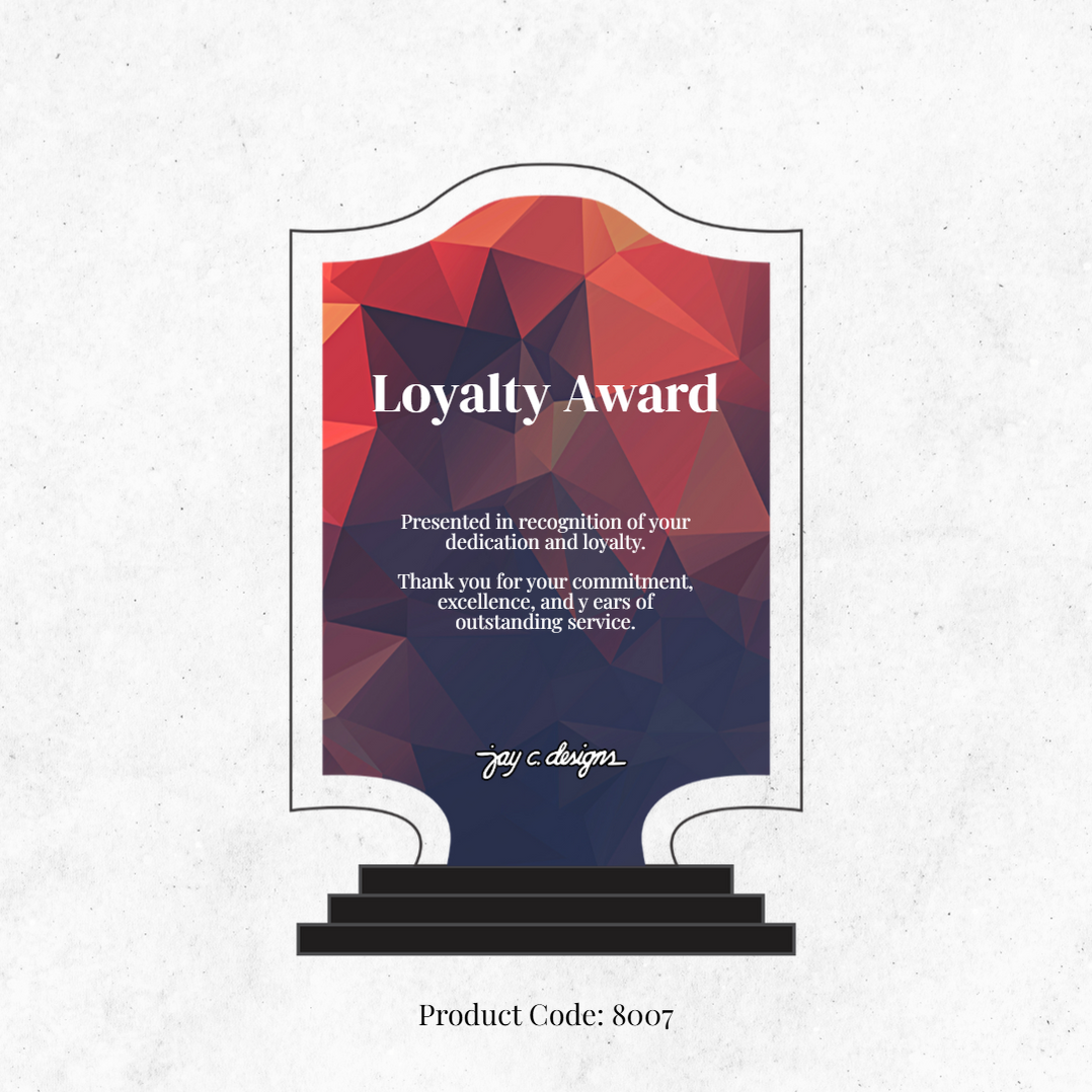Acrylic Trophies and Plaques Maker — Jay C. Designs