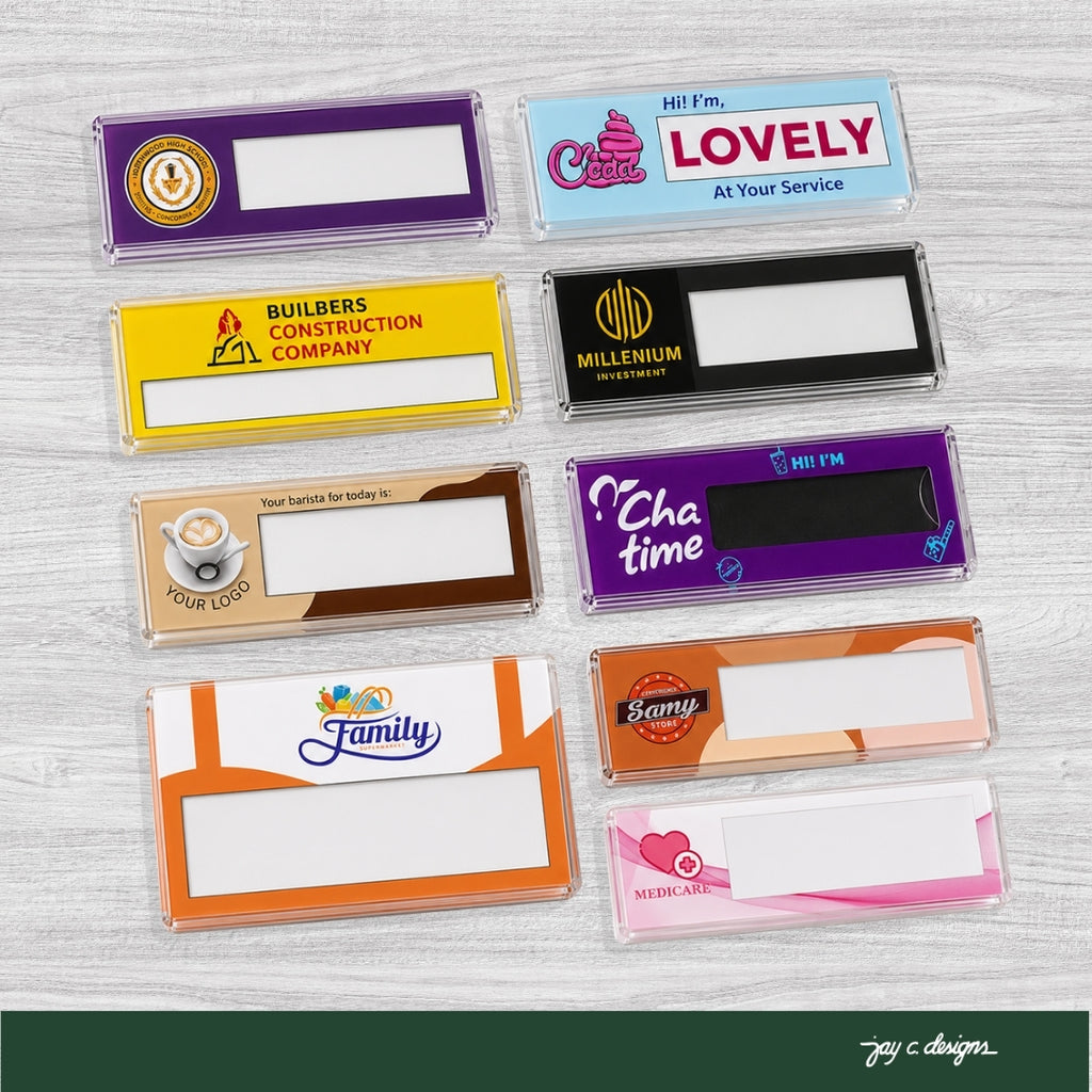Customized Nametags — Jay C. Designs