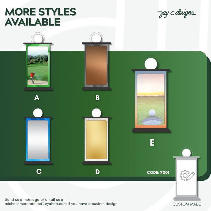 Acrylic Golf Trophy 7001