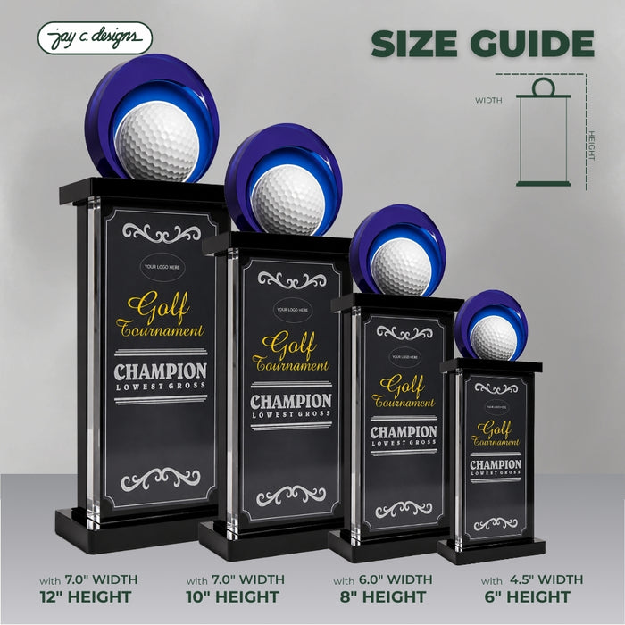 Acrylic Golf Trophy 7002