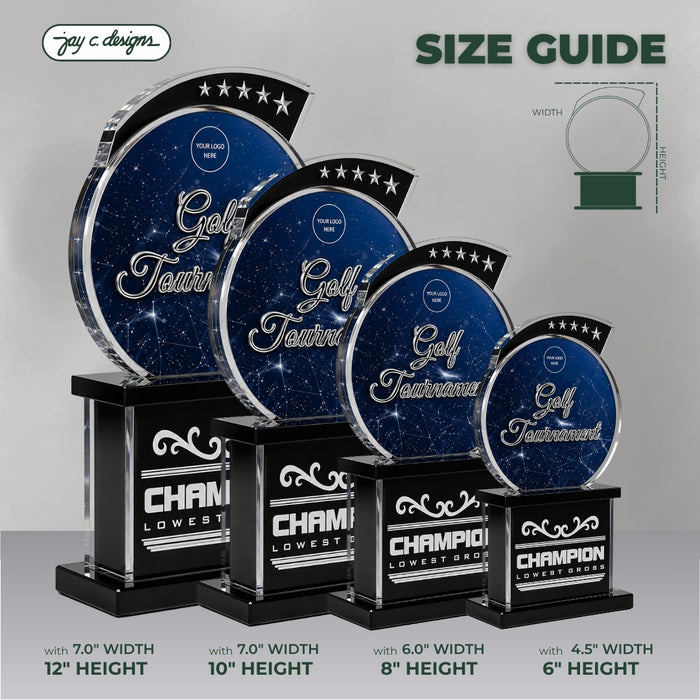 Acrylic Golf Trophy 7004