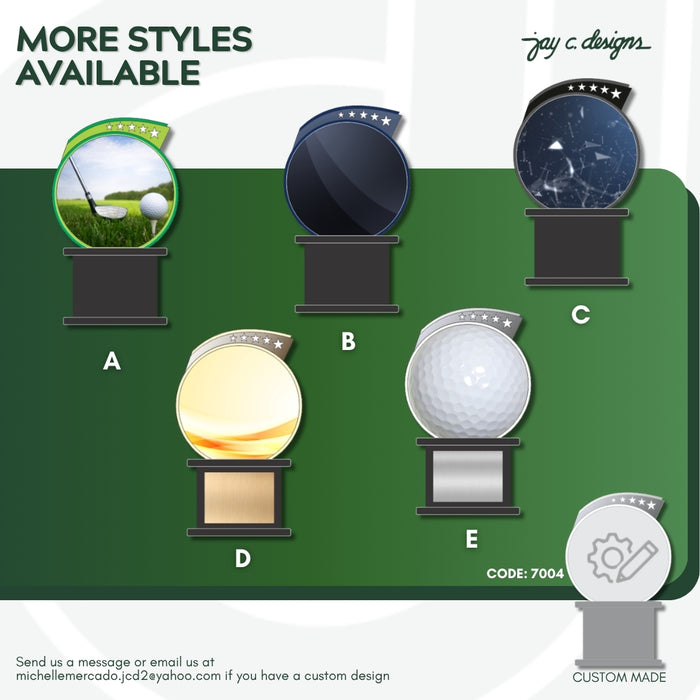 Acrylic Golf Trophy 7004