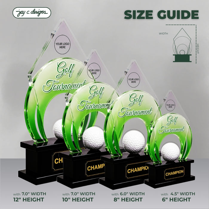 Acrylic Golf Trophy 7007