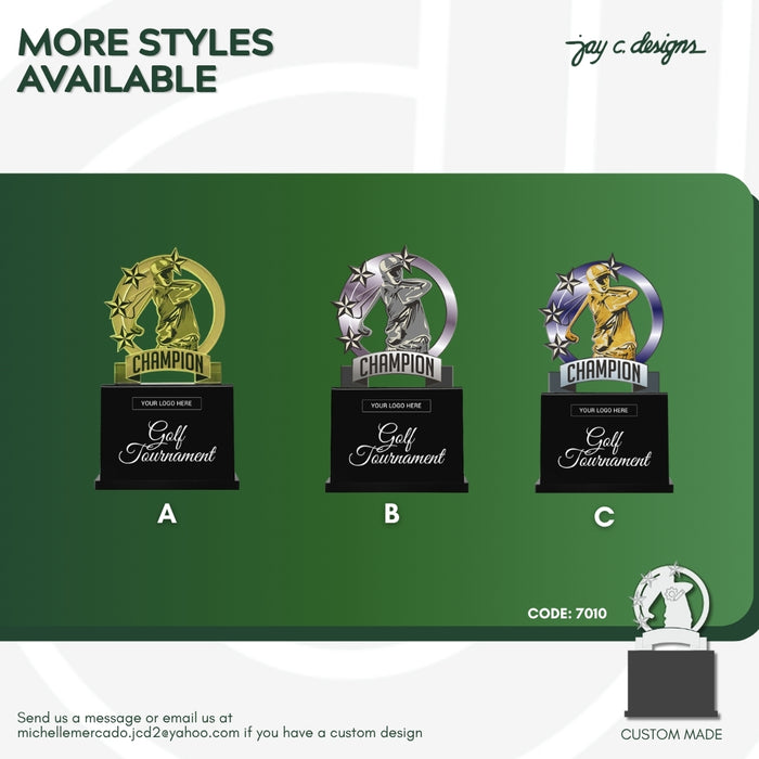 Acrylic Golf Trophy 7010