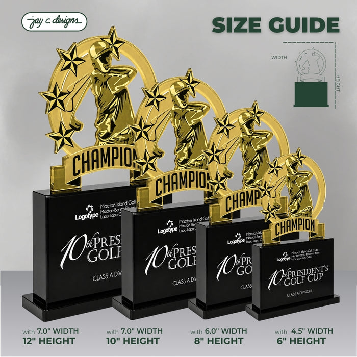 Acrylic Golf Trophy 7010