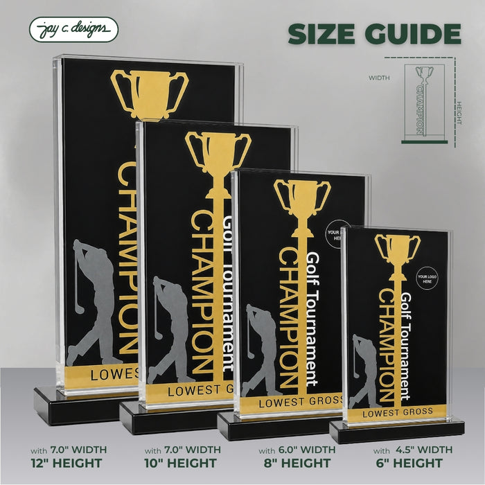 Acrylic Golf Trophy 7013