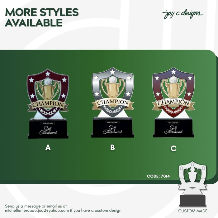 Acrylic Golf Trophy 7014