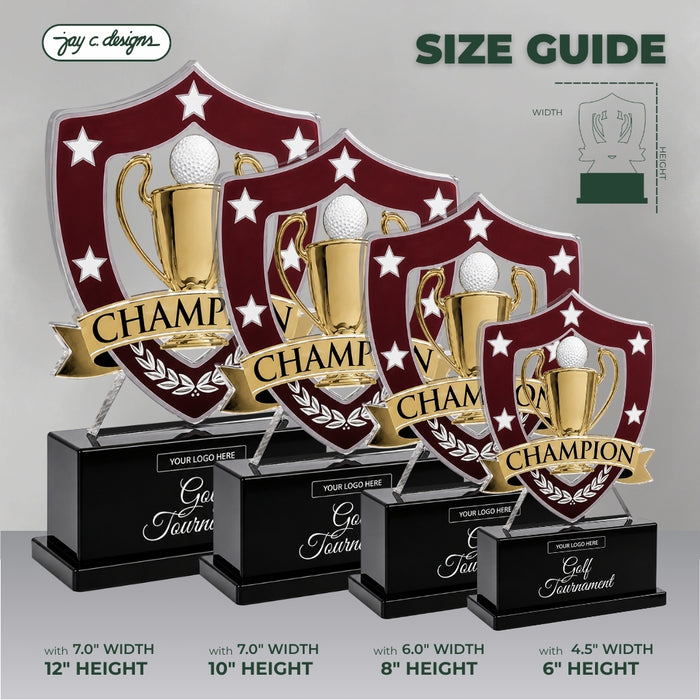 Acrylic Golf Trophy 7014