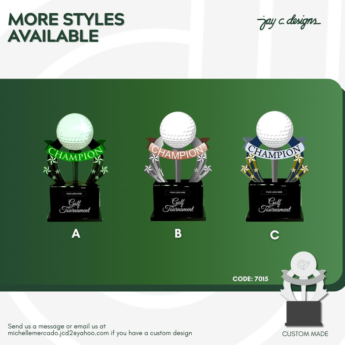 Acrylic Golf Trophy 7015