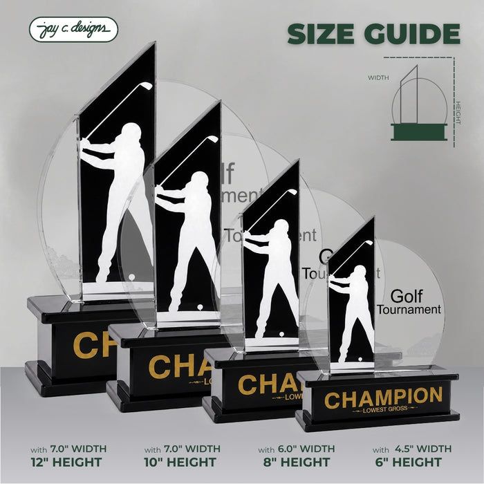 Acrylic Golf Trophy 7017