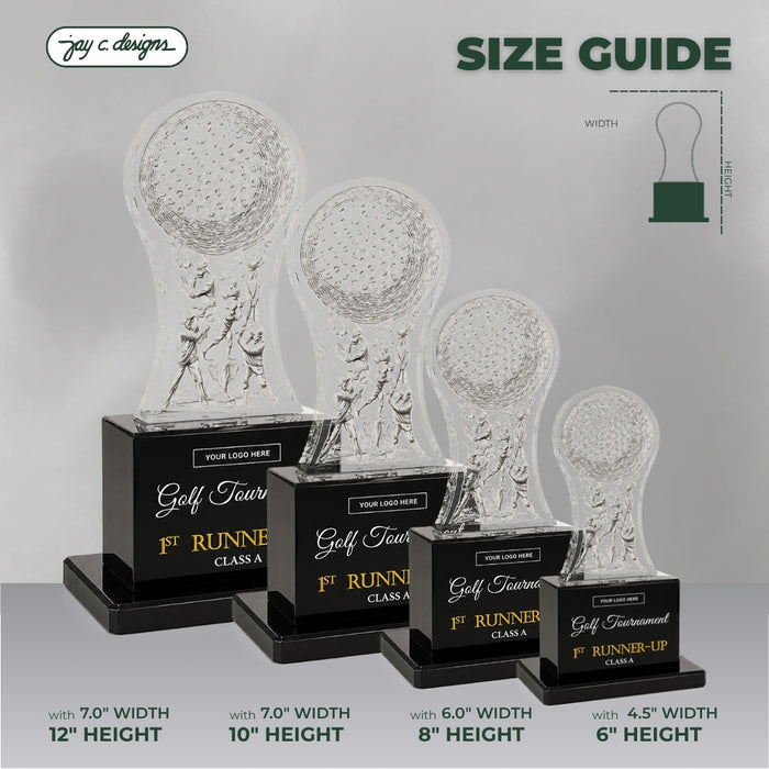 Acrylic Golf Trophy 7018