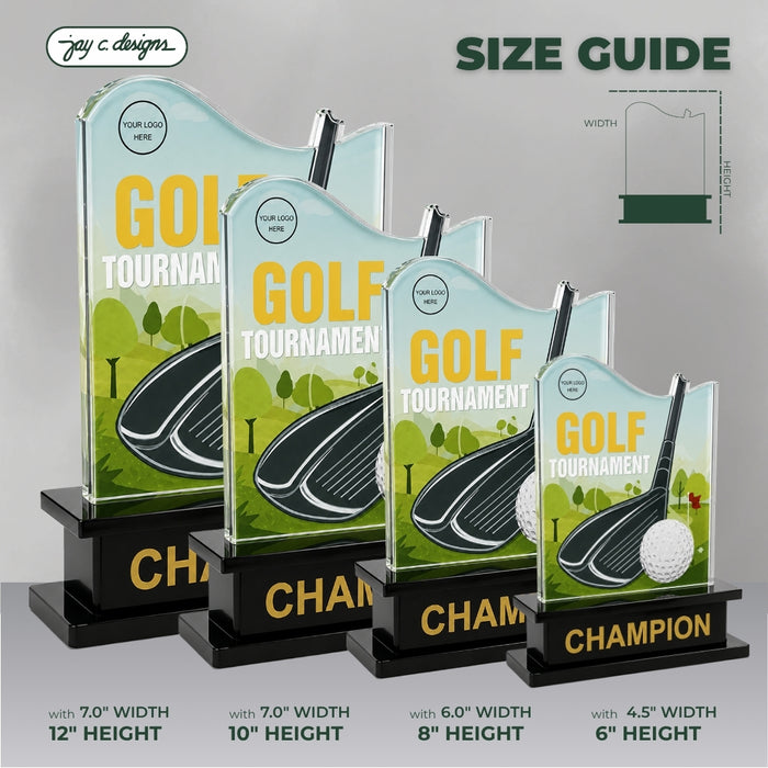 Acrylic Golf Trophy 7019