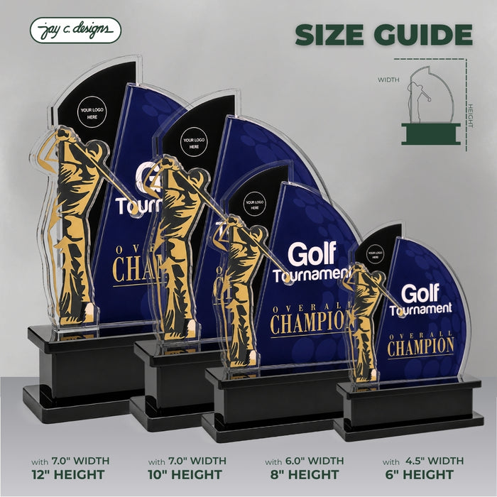 Acrylic Golf Trophy 7020