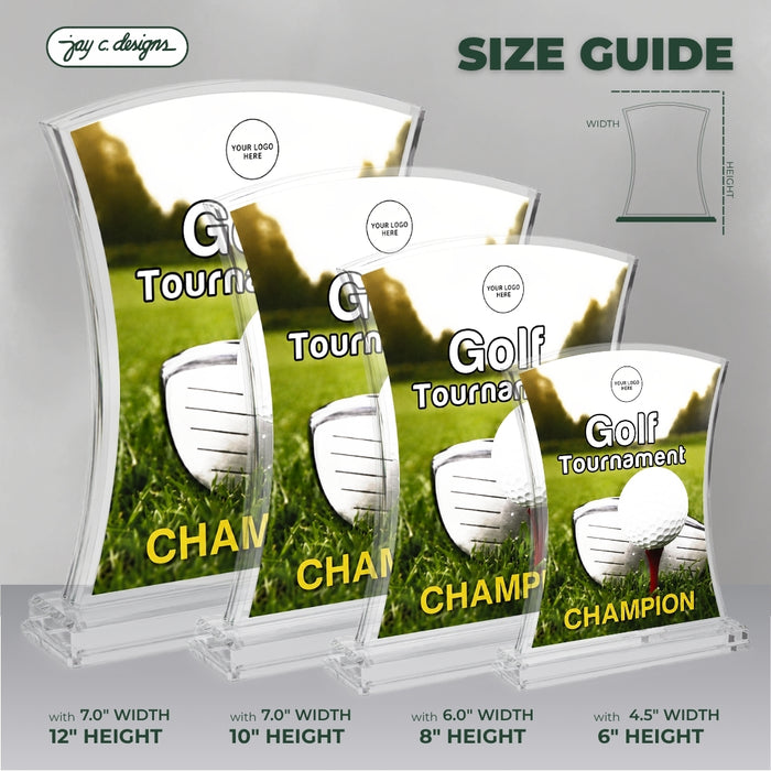 Acrylic Golf Trophy 7022