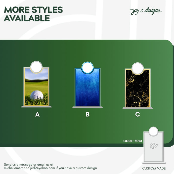 Acrylic Golf Trophy 7023