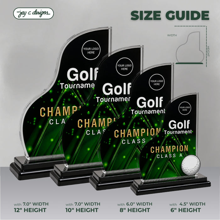 Acrylic Golf Trophy 7024