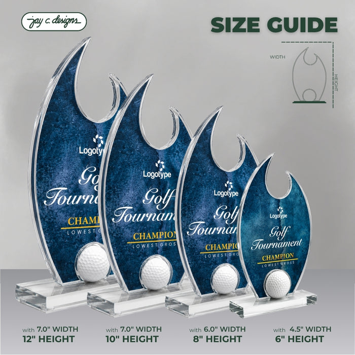 Acrylic Golf Trophy 7026