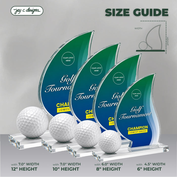 Acrylic Golf Trophy 7025