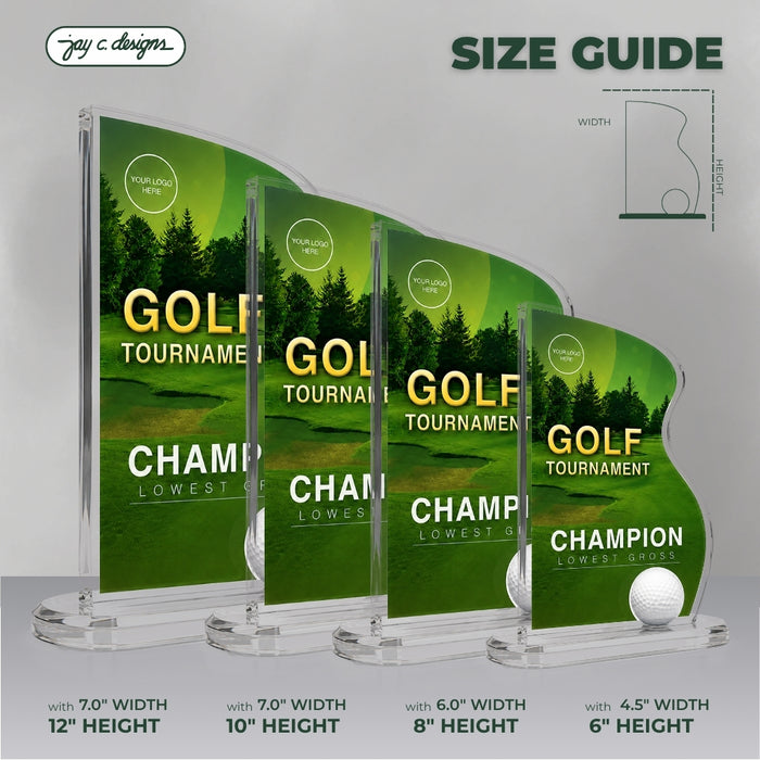 Acrylic Golf Trophy 7027