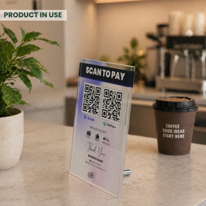 Acrylic Table Signage 5301