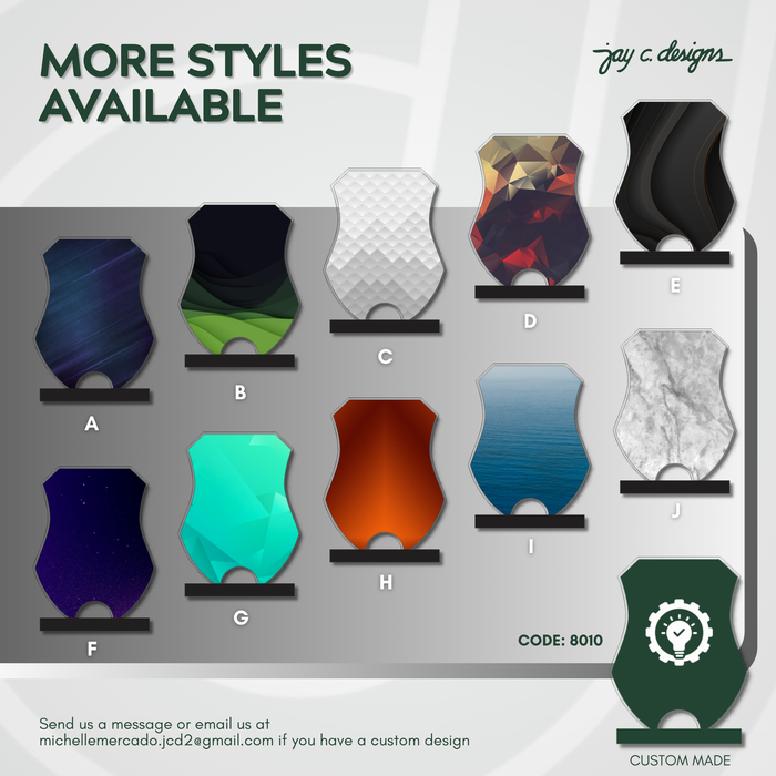 Customize Acrylic Trophies & Plaques 8010