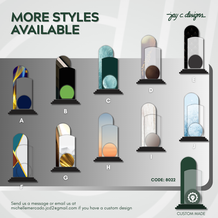 Customize Acrylic Trophies & Plaques 8022