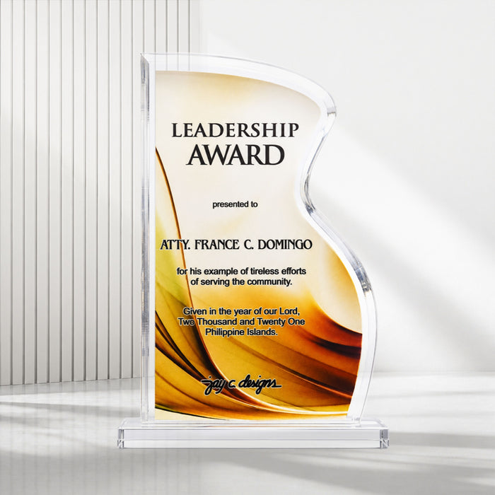 Acrylic Trophies & Plaques 8033