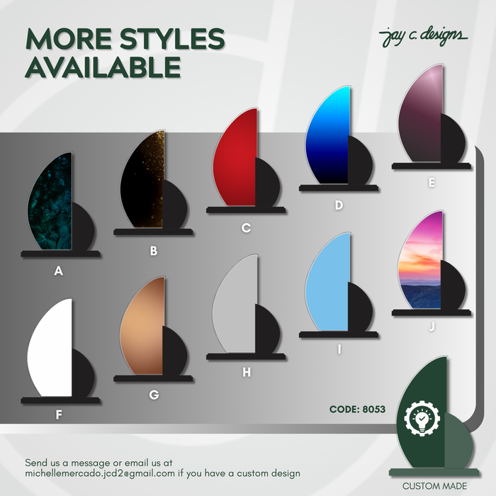 Customize Acrylic Trophies & Plaques 8053