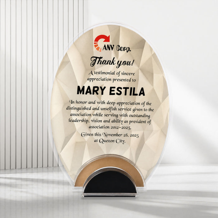 Acrylic Trophies & Plaques 8054