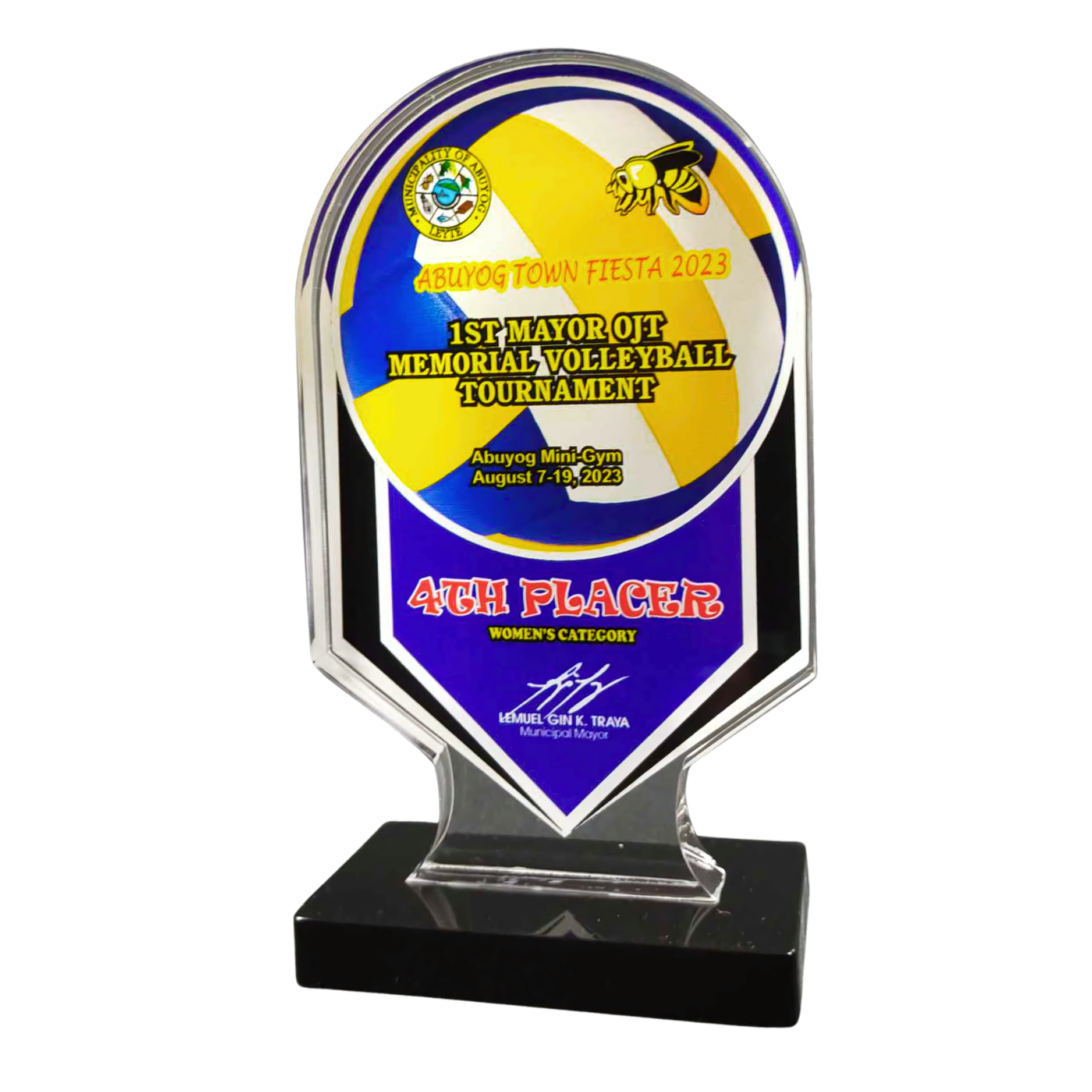 Exercise Trophy Acrylic Sports Trophies – Jay C. Designs