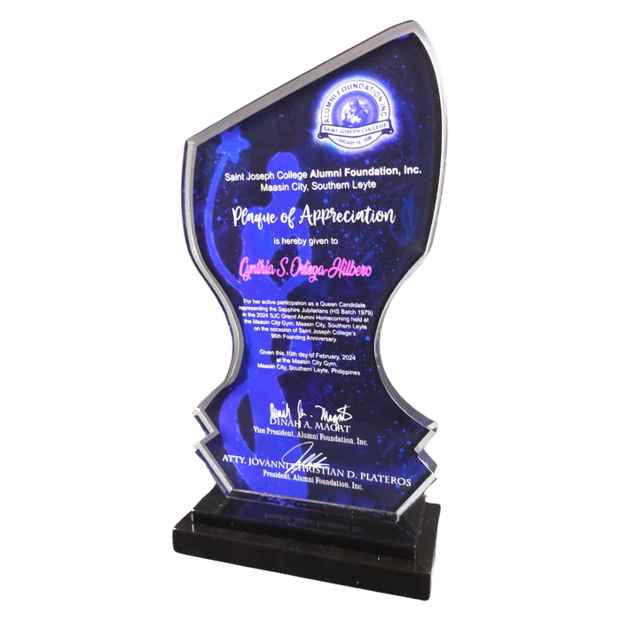 Pageant Plaque Color:red Acrylic Beauty Pageant Awards 8074 — Jay C. Designs