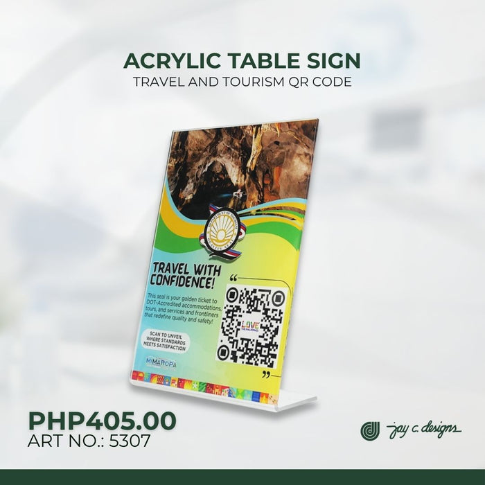 Customized Acrylic Table Sign 5307